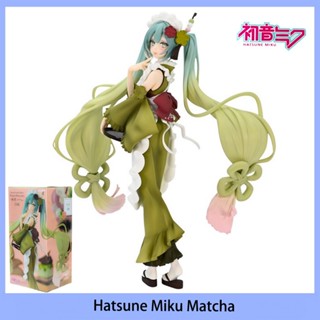 โมเดลฟิกเกอร์ Furyu Vocaloid Exceed Hatsune Miku Matcha Green Tea ของเล่นสําหรับเด็ก