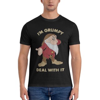 เสื้อยืด ผ้าฝ้ายแท้ พิมพ์ลาย Snow IM Grumpy Deal With It Portrait คุณภาพสูง สําหรับผู้ชาย