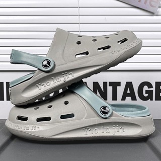 รองเท้าแตะ Crocs พื้นหนา กันลื่น คุณภาพสูง เหมาะกับเดินชายหาด สําหรับผู้ชาย และผู้หญิง 2023