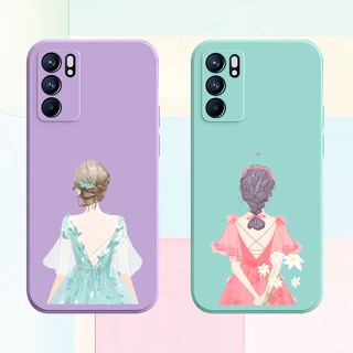 เคส OPPO Reno 6 5G เคส  OPPO RENO 6 เคสโทรศัพท์ ซิลิโคนเหลว เคสนิ่ม CSF_A