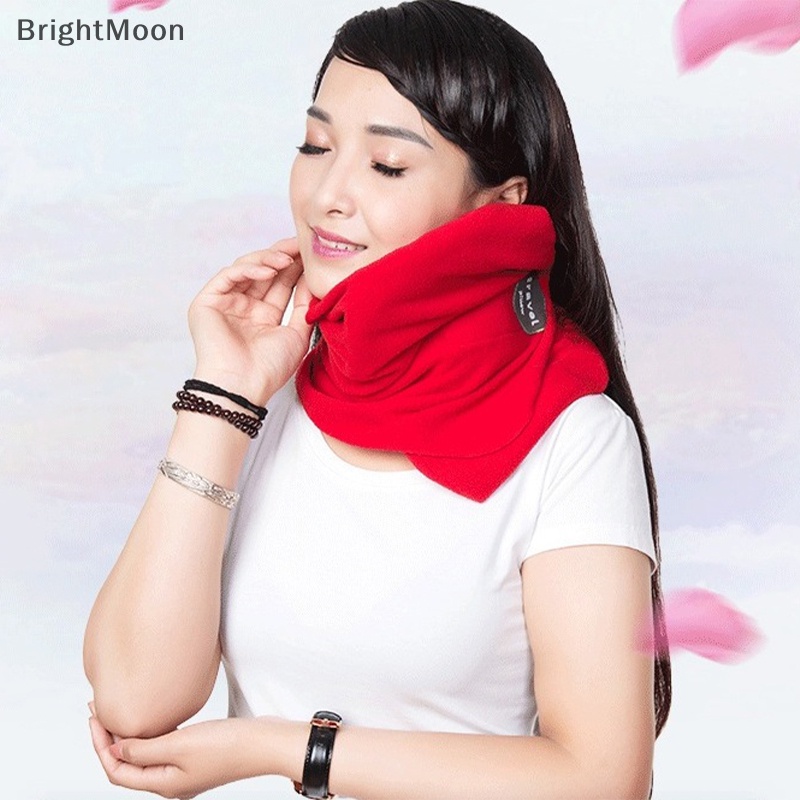 Brightmoon หมอนรองคอ แบบนิ่ม แบบพกพา สําหรับเดินทาง