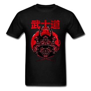 【HOT】เสื้อยืดผ้าฝ้าย 100% พิมพ์ลาย Iron Samurai Bushido Blade ระบายอากาศ สไตล์ญี่ปุ่น ฤดูร้อน สําหรับผู้ชาย