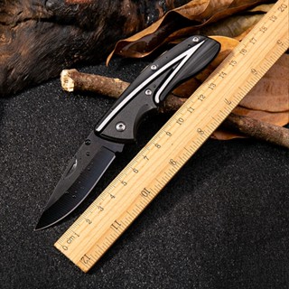 มีด Outdoor Folding Knifeพร้อมส่ง มีดพกเดินป่า มีดเดินป่าสแตนเลสสตีล ขนาดเล็กกระทัดรัด พกพาสะดวก