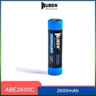 Wuben ABE2600C แบตเตอรี่ลิเธียมไอออน ความจุสูง 2600mAh 18650 ชาร์จซ้ําได้ สําหรับ L50 C3 H1