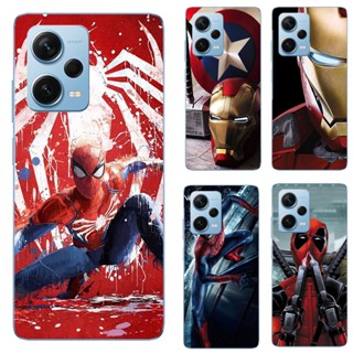 เคสโทรศัพท์ซิลิโคน TPU แบบนิ่ม ลายซุปเปอร์ฮีโร่ Marvel สําหรับ Xiaomi Redmi Note 12 Pro 4G