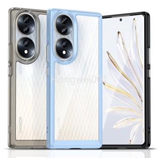 เคสโทรศัพท์ซิลิโคน TPU ใส กันกระแทก หรูหรา สําหรับ Honor 70 50 X8 X9 5G