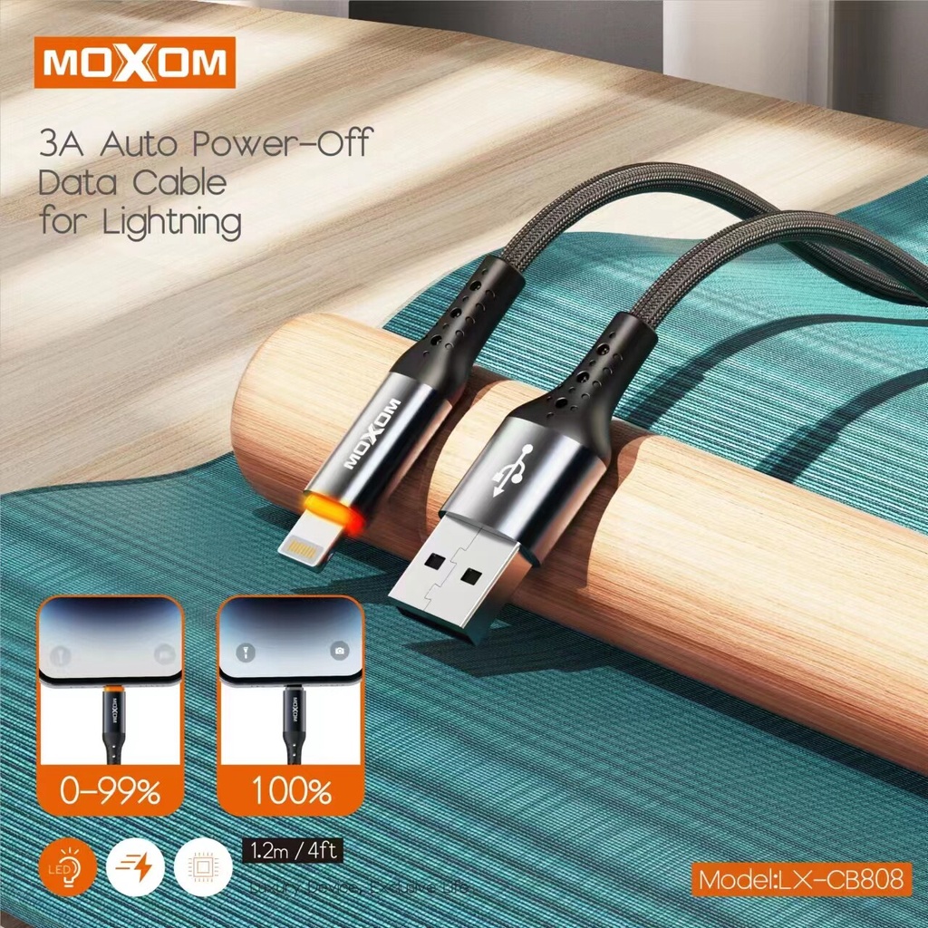 ใหม่ ！สายชาร์จตัดไฟอัตโนมัติ ตัดไฟต่อเมื่อชาร์จแบตโทรศัพท์เต็มอัตโนมัติ USB 1.2M วัสดุอลูมิเนียมอัลลอยด์