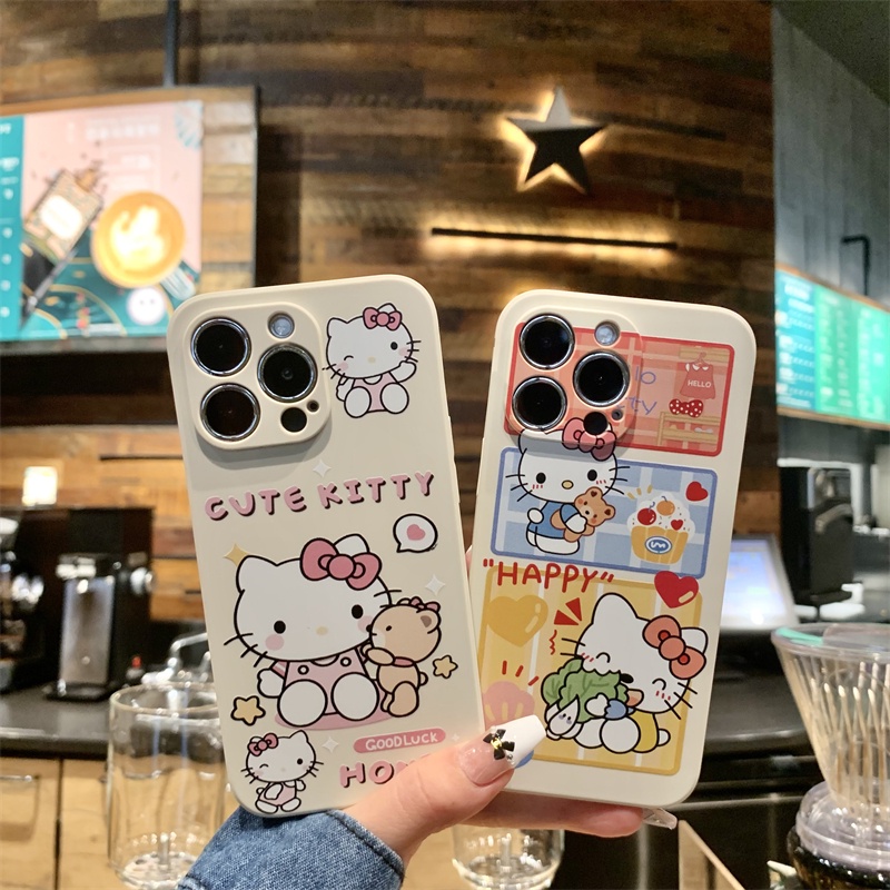 เคสโทรศัพท์มือถือแบบนิ่ม ลายเฮลโลคิตตี้ หมี สําหรับ Vivo V27 5G V27E V23 V11 V11i V15 V17 V20 V21 V21E V23E V25E V20 SE V25 PRO 5G Y83 Y81 Y81I Y81S Y85 V9 v5 PLUS Y66 Y67 V5S v5 lite MF107T