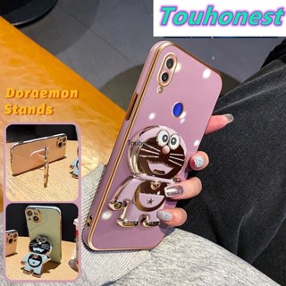 เคส Vivo Y93 เคส Vivo Y95 Y91 เคส Vivo Y91C Y91i Case Vivo Y85 V9 Case Vivo V11 Pro Y91D Casing Vivo Y1S Y93S Case Vivo Y97 Case Cartoon Jingle Cat Cute Anime Doraemon Folding Stand Phone Holder Cover Cassing Cases Case TD โทรศัพท์มือถือ