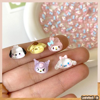 Sanrio อะไหล่เล็บ อะนิเมะ Hello Kitty Melody สามมิติ เรซิน หยดน้ํา Diy กิ๊บ เคสโทรศัพท์ ครีมกาว