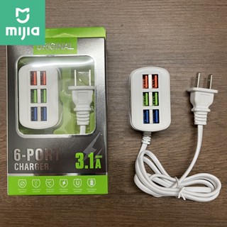 Mobile phone 6usb power strip charger portable travel usb charging socket for Apple Android universal