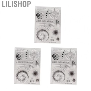 Lilishop Clear Stamps  3pcs TPR Material Transparent Stamps  for Handbook