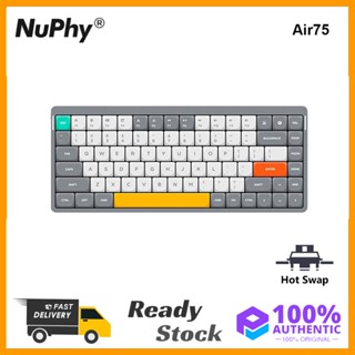 Nuphy Air75 คีย์บอร์ดไร้สายบลูทูธ 5 สําหรับ Win Mac