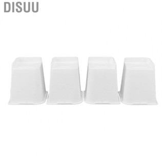 Disuu Bed Risers  Furniture Leg  White Trapezoid High Strength 6 inch Raise  for Living Room