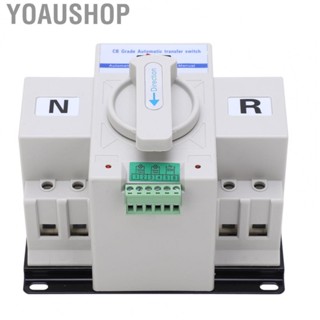 Yoaushop Automatic Changeover Switch  Single  Drive 230V 63A High Efficiency Dual Power Transfer Switch  for Lighting System