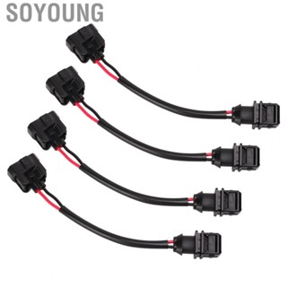 Soyoung Fuel Injector Conversion Harness  Easy Install High Strength Fuel Injector Connector Wire Harness  for Car