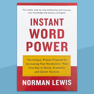 Instant Word Power หนังสือคําศัพท์ภาษาอังกฤษ Norman Lewis สําหรับผู้ใหญ่ วัยรุ่น