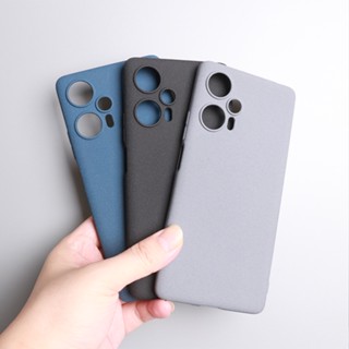 หินทราย บางเฉียบ เคลือบด้าน ด้านหลัง เคสโทรศัพท์ TPU นิ่ม Xiaomi Mi Redmi Note 12 Pro 12S Poco X5 F5