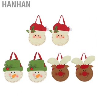 Hanhan 2Pcs Christmas Candy  Lightweight Durable Gift Bag for Holiday Party Decoration Christmas Gift  Bags