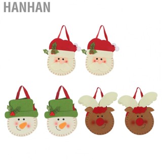 Hanhan 2Pcs Christmas Candy  Lightweight Durable Gift Bag for Holiday Party Decoration Christmas Gift  Bags