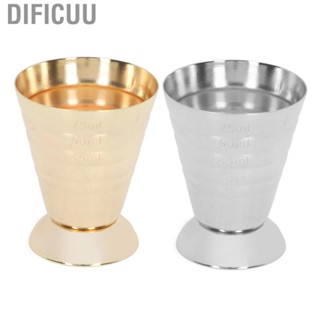 Dificuu Bar Measuring Cup Multifunction Stainless Steel Cocktail Jiggers 3 Scales for Restaurant for Bar