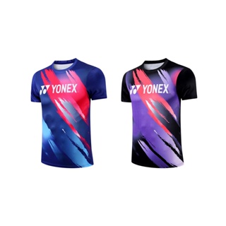 ใหม่ Yonex 238 เสื้อกีฬาแบดมินตัน แขนสั้น สําหรับผู้ชาย และผู้หญิง