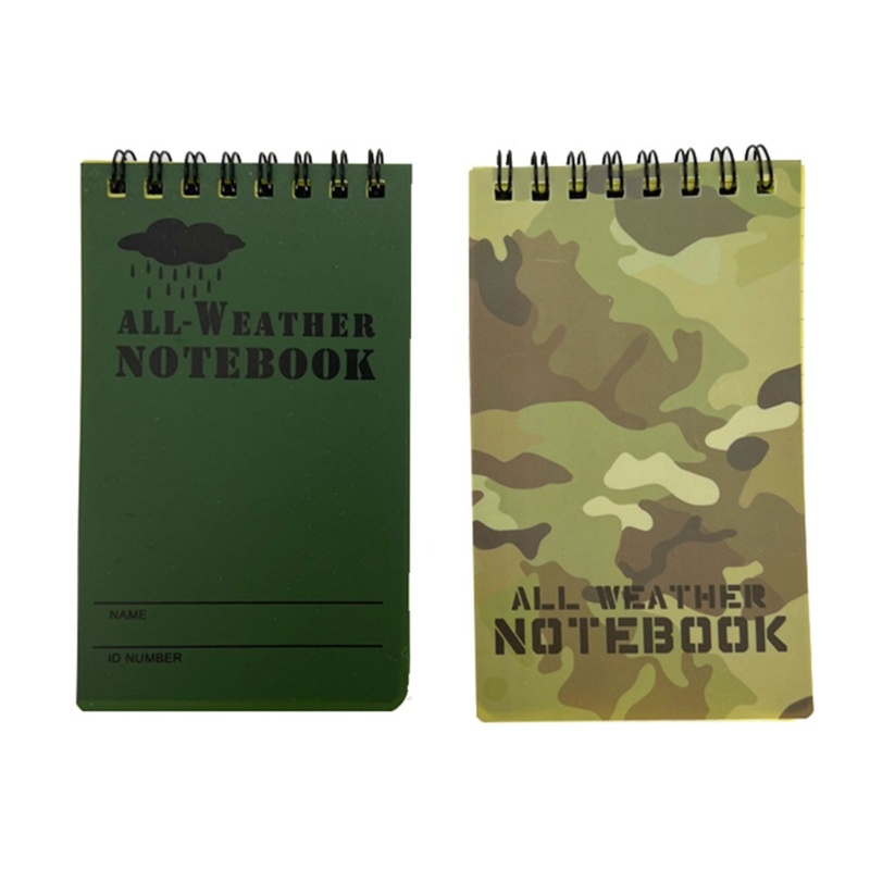 รัก* Weatherproof Notebook All Weather Pocket Tactical Notepad Memo-Paper Notepad