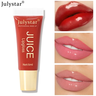 Juice ลิปสติก ลิปกลอส เนื้อลิขวิด กลิตเตอร์ เพิ่มความชุ่มชื้น กันน้ํา 8 สี