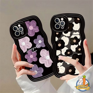 เคสโทรศัพท์มือถือ กันกระแทก ลายภาพวาดสีน้ํามัน รูปดอกไม้สีม่วง หรูหรา สําหรับ Huawei Y9 Prime 2019 Nova 7i Nova 9 7 SE Pro Nova Y90 Y70 Plus 5T 4e 3i 3e Y7A Y9s P20 Pro P30 Lite Honor 8X