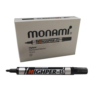 Monami ปากกามาร์คเกอร์ หัวกลม2มม.ดำ(แพ็ค12)   X1029120100