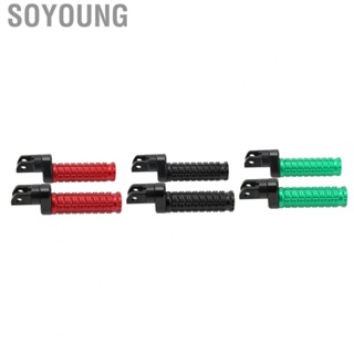 Soyoung Motorcycle Foot Pegs  Comfortable Pedaling CNC Process Anodized Surface Footrests Pedals T6063 Aluminum Alloy  for Motorbike