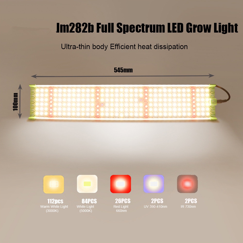 โคมไฟ AC85-256V Full Spectrum LED Grow Light 850W/1500W ไฟปลุกต้นไม้ ไฟช่วยต้นไม้โตเร็ว แสงขาว