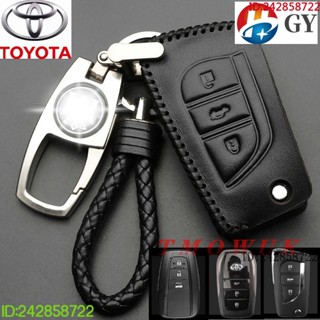 เคสกุญแจรีโมทรถยนต์ แบบหนัง สําหรับ Toyota RAV4 sienta chr Ale ALTIS VIOS YARIS