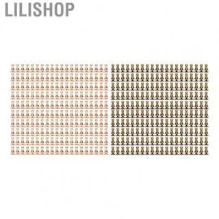 Lilishop Screw Rivets 200 Sets 6x4mm Chicago Screws for