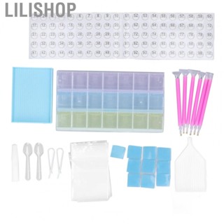 Lilishop Rhinestone Painting Tool Set With Storage Box Point Drill Pen Spot Drilling M US