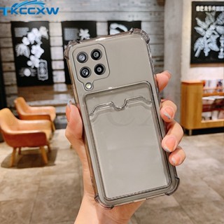 เคสโทรศัพท์มือถือแบบนิ่ม ใส กันกระแทก พร้อมช่องใส่บัตร สําหรับ Realme 10 Pro+ C55 C35 C33 C31 C30 C30S C25 C25S C21Y C25Y C21 C20 C11