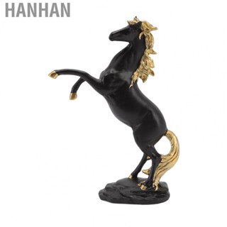 Hanhan Horse Sculpture Ornament Odorless Modern Standing Horse Statue Wealth Moral Lifelike for Living Room for  Cabinet