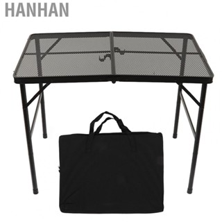 Hanhan Camping Folding Table  Ultra Light BBQ Folding Mesh Table Portable  for Travel