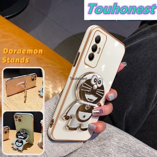 เคส Motolola Moto G22 เคส Moto G8 Power เคส Moto G50 Casing Moto G52 Case Moto G8 Play Case Moto G60 G40 Fusion Case Moto E6S Case Moto E6 Plus Case Cartoon Jingle Cat Cute Anime Doraemon Folding Stand Phone Holder Cover Cassing Case TD โทรศัพท์มือถือ