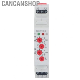 Cancanshop Time Relay  5A Cycle Timer Compact Light Indication AC DC 12-240V  for Industrial Use