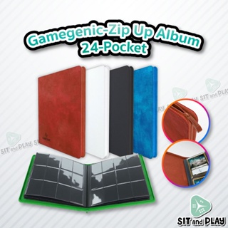 Gamegenic - Zip Up Album 24-Pocket แฟ้ม อัลบั้ม ใส่การ์ด ปกพรีเมี่ยม มีซิป ช่วยป้องกันฝุ่น (ใส่การ์ดได้ 480 ใบ)