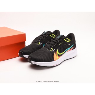 Nike AIR ZOOM PEGASUS 40 รองเท้าวิ่งลําลอง ผ้าตาข่าย ระบายอากาศ ดูดซับแรงกระแทก สําหรับคู่รัก