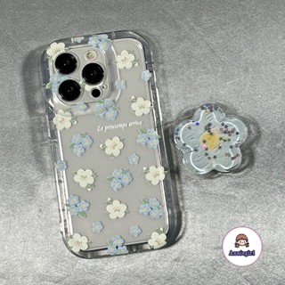 เคสโทรศัพท์มือถือ TPU แบบนิ่ม ลายดอกไม้ กันกระแทก มีทรายไหล สําหรับ IPhone 11 14 Pro Max IP 12 Pro 13Promax