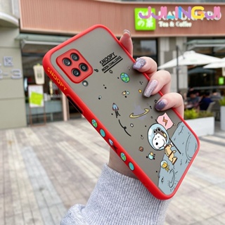 เคสโทรศัพท์ ซิลิโคนนิ่ม ใส กันกระแทก ลายการ์ตูนสนูปปี้อวกาศ สําหรับ Samsung A12 4G A12 5G F12 M12 F23 5G F13 M13