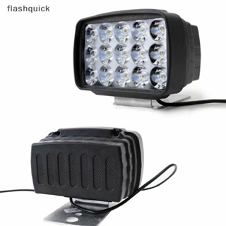 Flashquick ไฟหน้ารถจักรยานยนต์ สปอตไลท์ 15 LED 1000LM Motos ATV UTV สกูตเตอร์ Lighg Nice