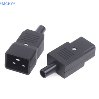 Mchy&gt; ใหม่ ซ็อกเก็ต PDU UPS IEC320 C19 C20 16A 250V AC สายเคเบิลไฟฟ้า