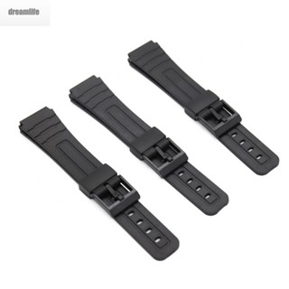 【DREAMLIFE】Strap Watch Accessories 190mm Length AE1200 SGW400H Black Black Buckle