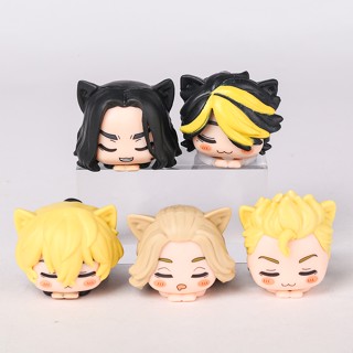 โมเดลฟิกเกอร์ อนิเมะ Tokyo Revengers Sleep Action Figure Q Version Takemichi Mikey Baji Chifuyu Kazutora ของเล่นสําหรับเด็ก