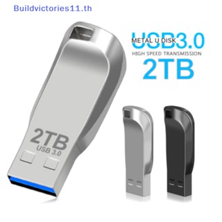 Buildvictories11 แฟลชไดรฟ์โลหะ 2TB Usb 3.0 2TB ความเร็วสูง 1TB กันน้ํา TYPE-C TH