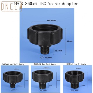 【ONCEMOREAGAIN】IBC Adapter Tank Connector S60 x6 (60mm) to 3/4, 1/2, 1IBC Tank Connector